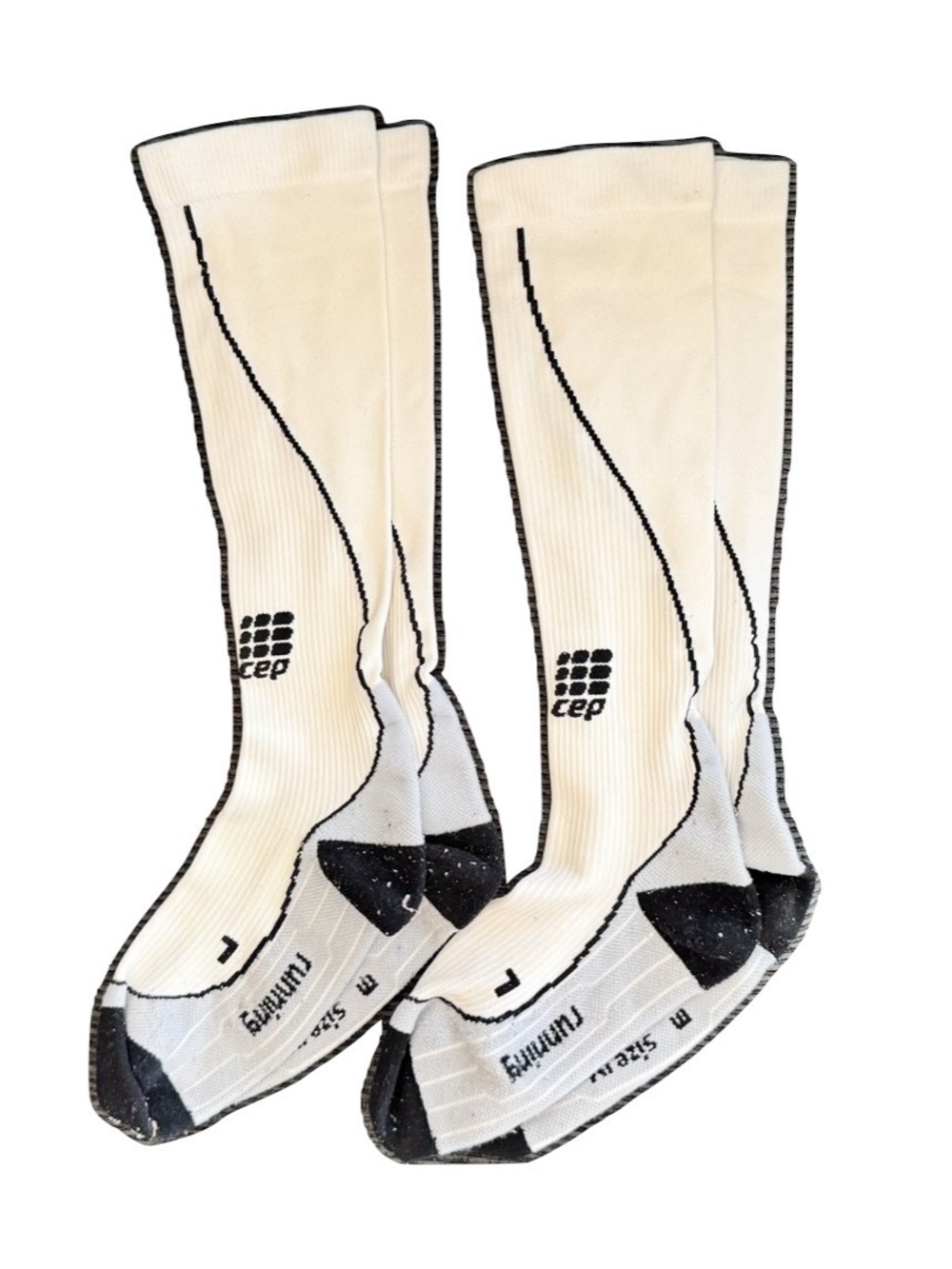 CEP Socks 3 for 15 SALE CLEARANCE Men’s White Compression Socks Size IV